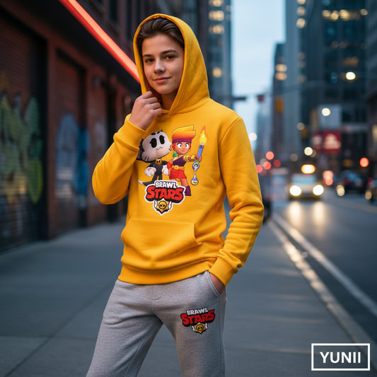 Enfant portant le survêtement Brawl Stars - lifestyle YUNII