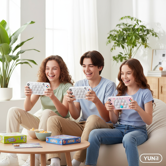 Enfants jouant avec Bubble Rush - lifestyle YUNII