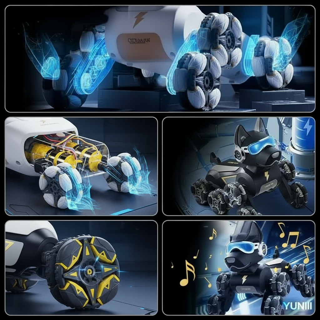 Image caractéristiques complète chien robot YUNII