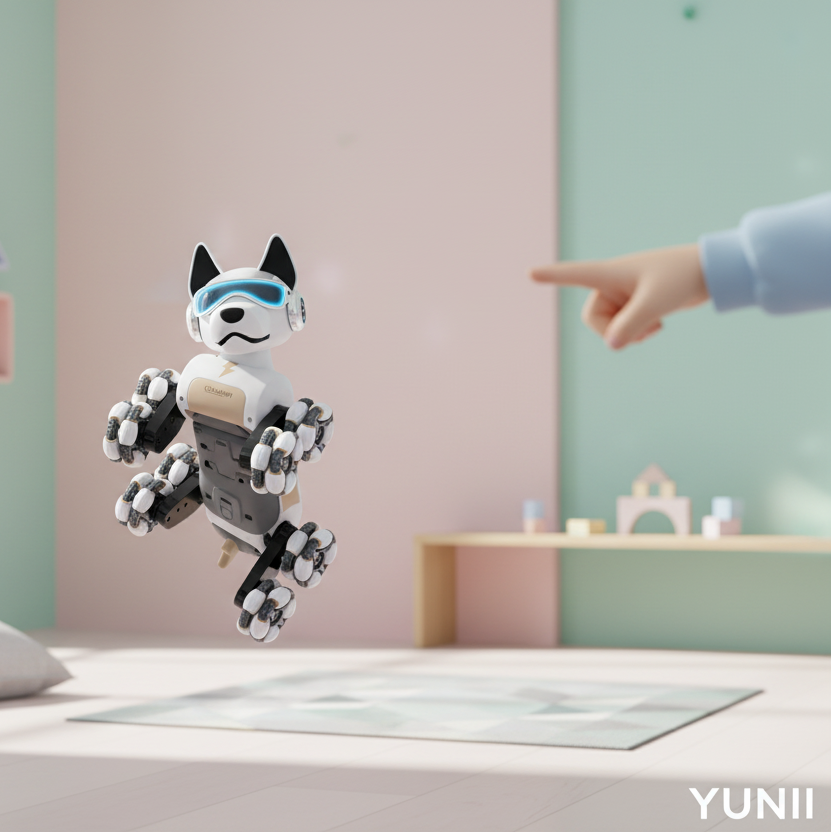Image lifestyle chien robot YUNII