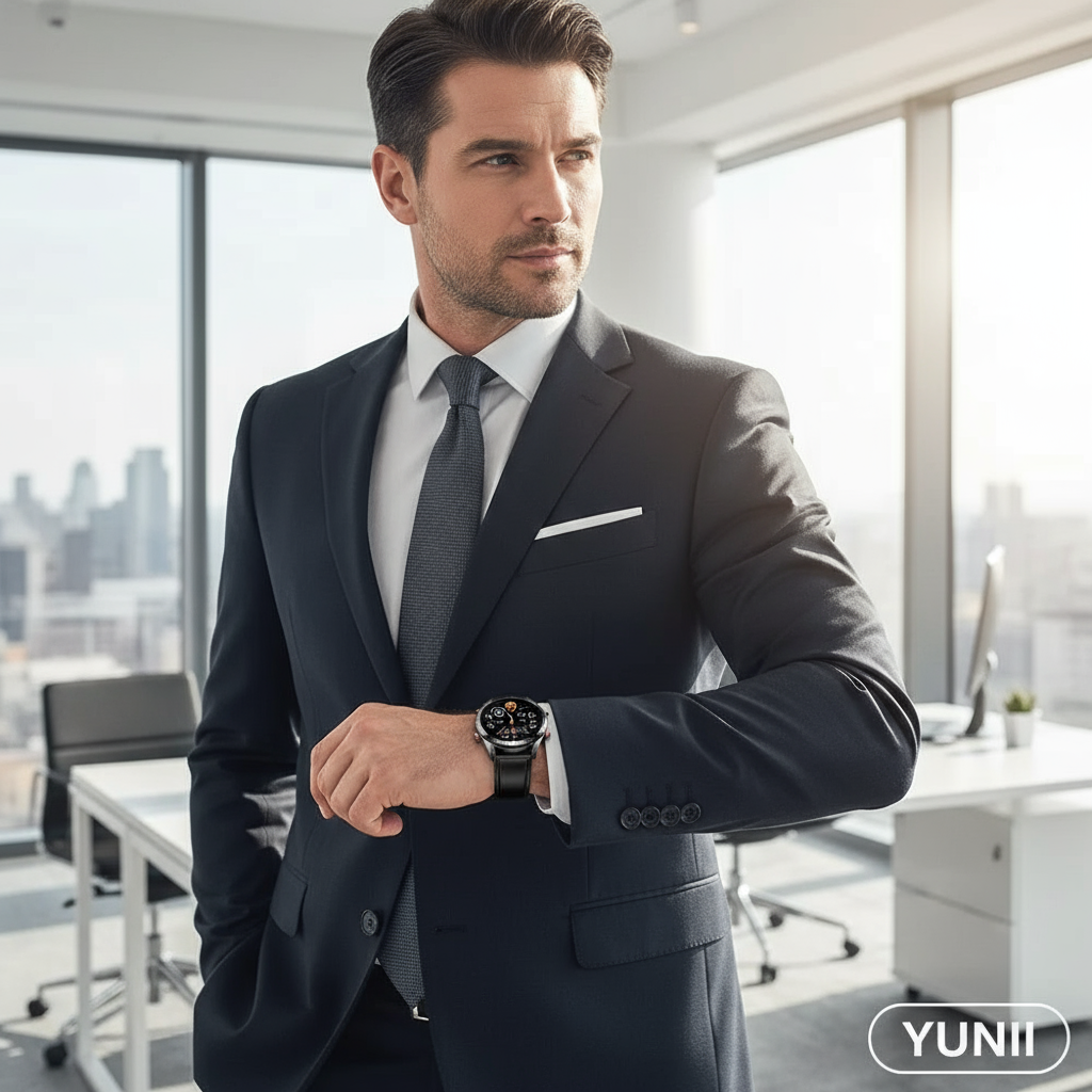 Personne portant la Business Watch - lifestyle YUNII