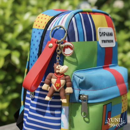 Porte-clés Donkey Kong sur sac à dos coloré - Style YUNII