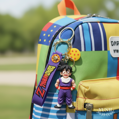 Porte-clés Gohan Dragon Ball Z sur sac à dos coloré - Style YUNII