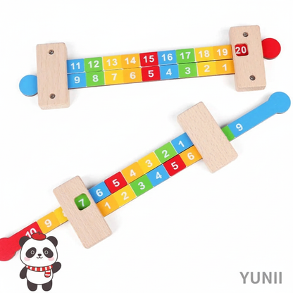 Réglette Mathématique Montessori YUNII avec Panda