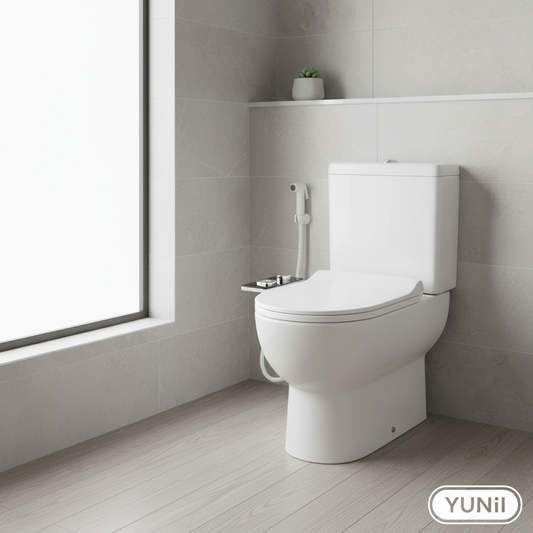 Salle de bain moderne avec bidet FessFresh - lifestyle YUNII