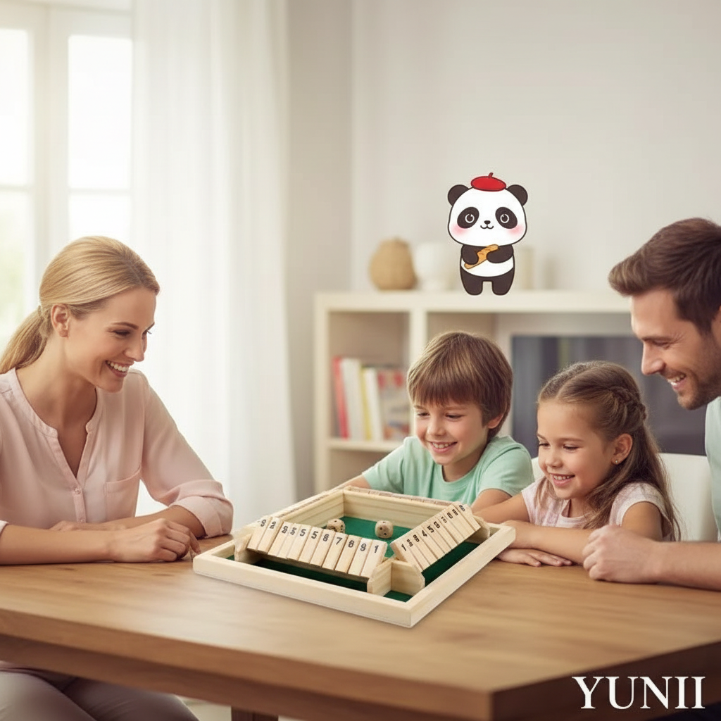 Shut The Box YUNII - Famille avec Panda Français