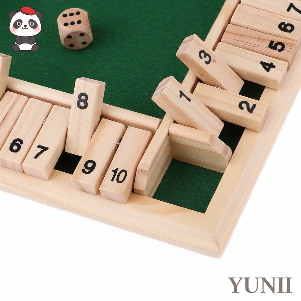 Shut The Box YUNII - Produit avec Panda