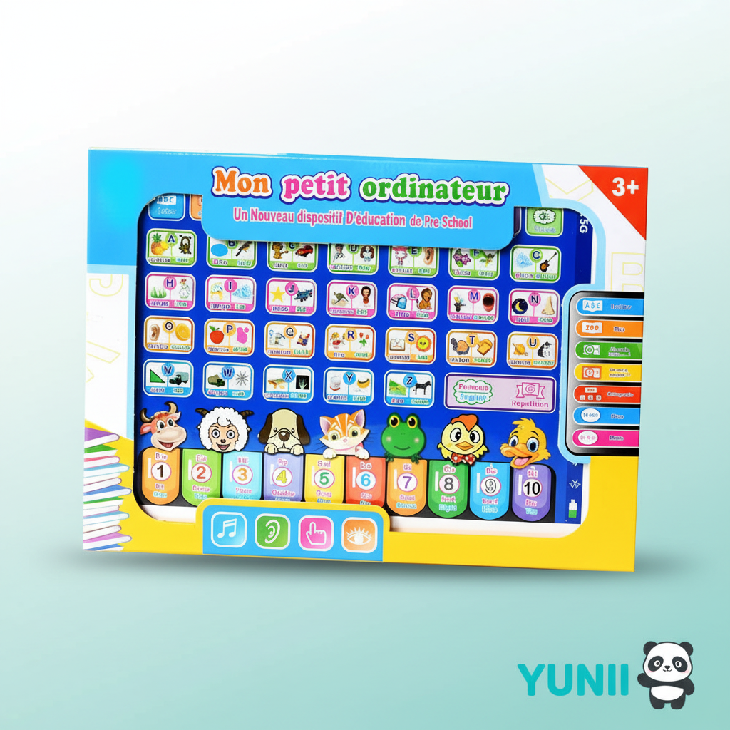 Tablette éducative YUNII avec packaging