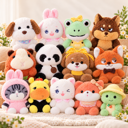 Peluches YUNII – présentation des différents modèles en ambiance chaleureuse