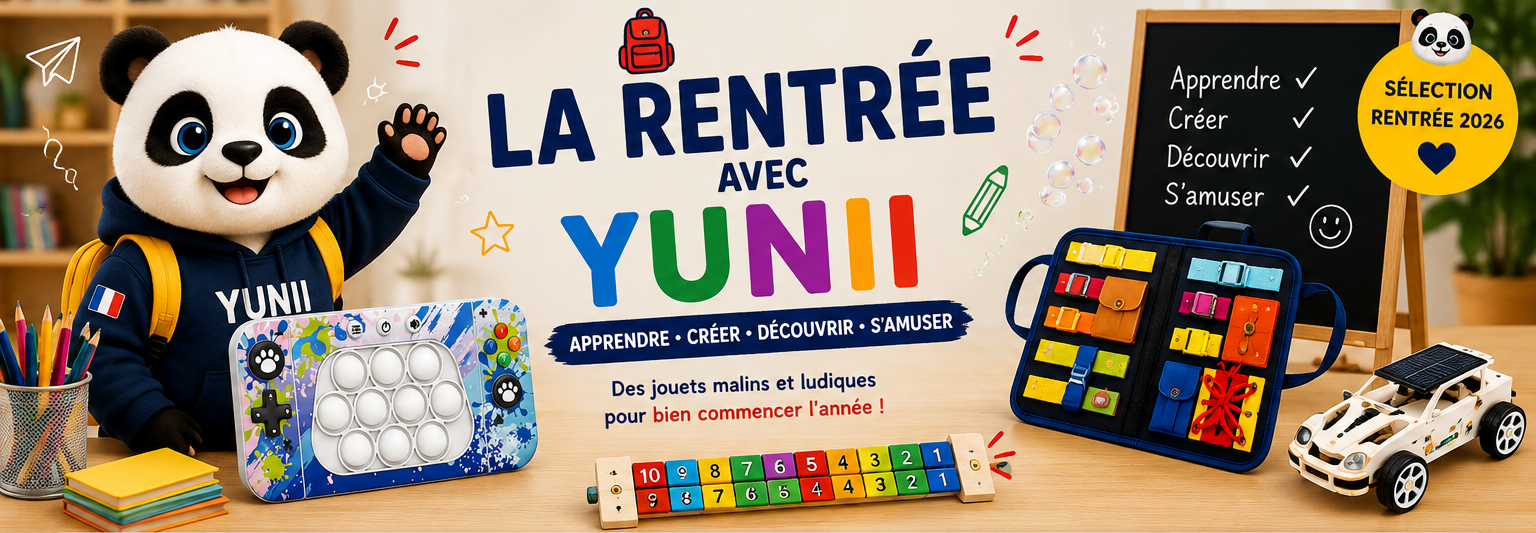 La Rentrée avec YUNII 2026 - sélection de jeux éducatifs et ludiques