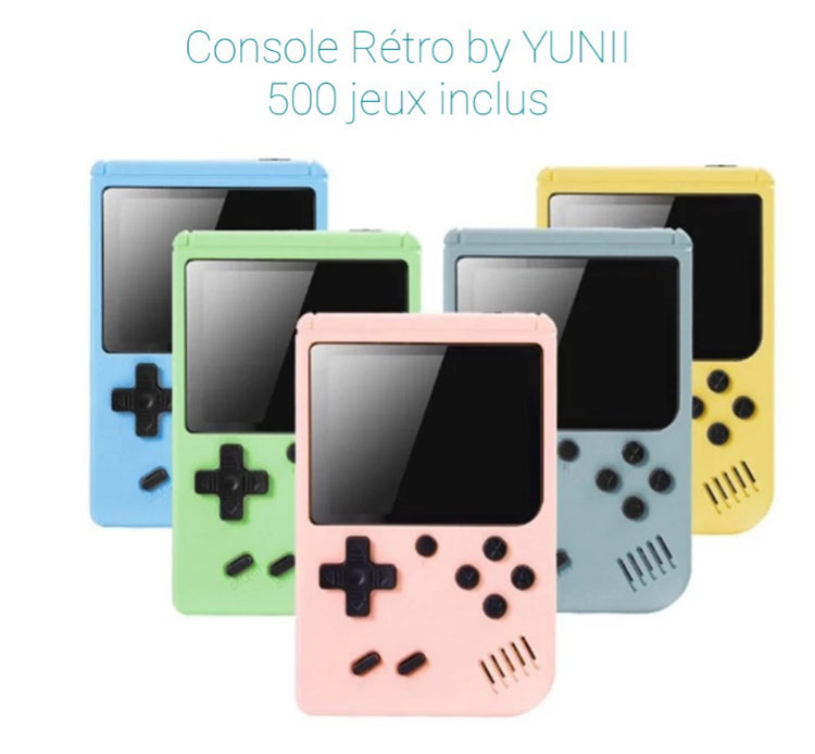 Console Rétro 500 jeux- Console de jeux vidéo rétro portable, gameboy